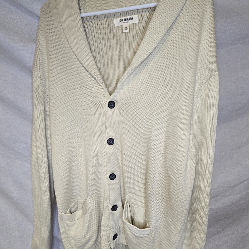 Goodthreads Women's Cream Cardigan Sweater